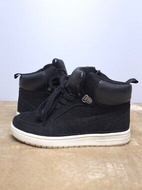 Gap Kids B Classic Hi High Top Sneakers Size 12 Black Lace Up Zip